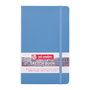 TALENS ART CREATION Cuaderno de Dibujo Boceto Cosido Tapa Dura con Goma, Azul (Set de 5)